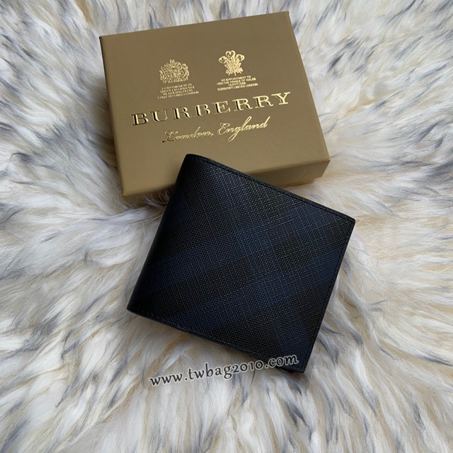 Burberry專門店新款短夾錢包格紋馬術騎士圖案短款西裝夾 巴寶莉男士短夾 yxb1084